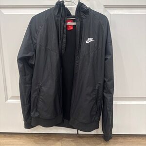 Nike Men's Black Windbreaker Jacket